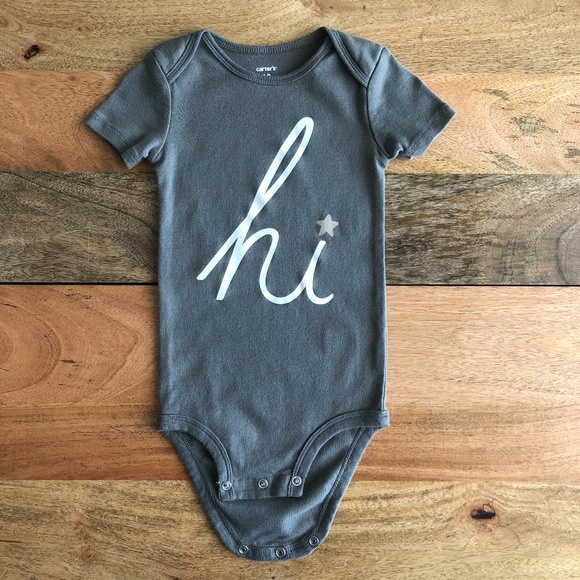 Carter's Other - 🧸M&M SALE! (5/$15) Carter's 18m grey HI bodysuit